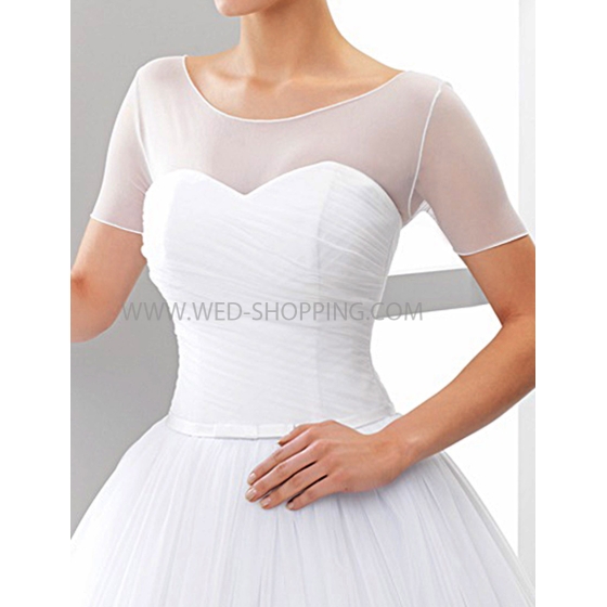 Bolero top tule korte mouwen K0831B