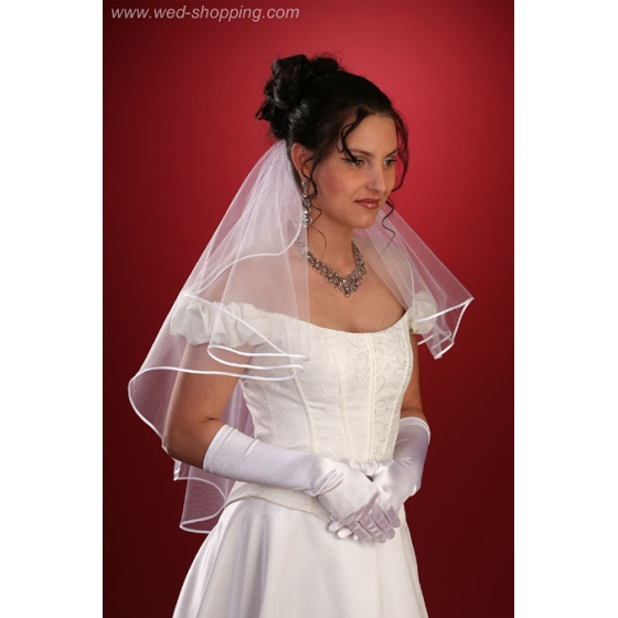 Jabot Bruidssluier - 70 cm lang