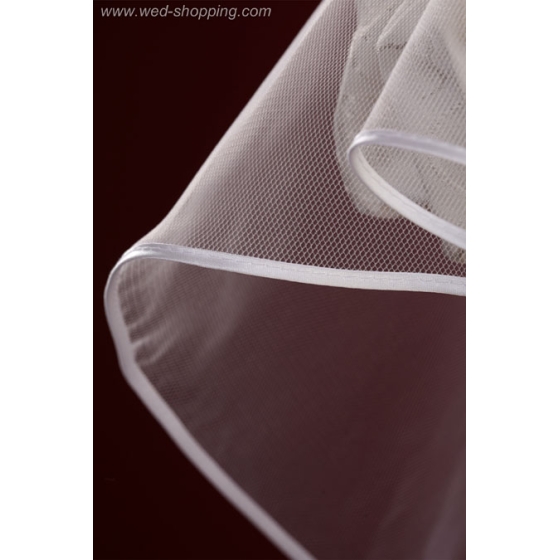 Jabot bruidssluier - 70 cm lang W1016