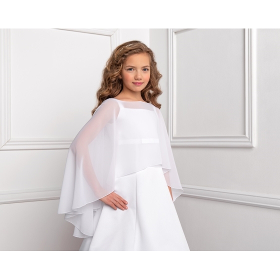 Communie Cape van chiffon voor meisjes