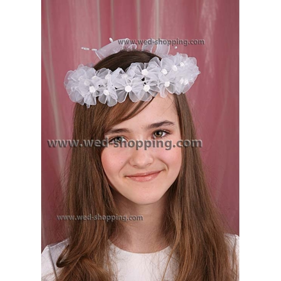 Diadeem met linten en tule