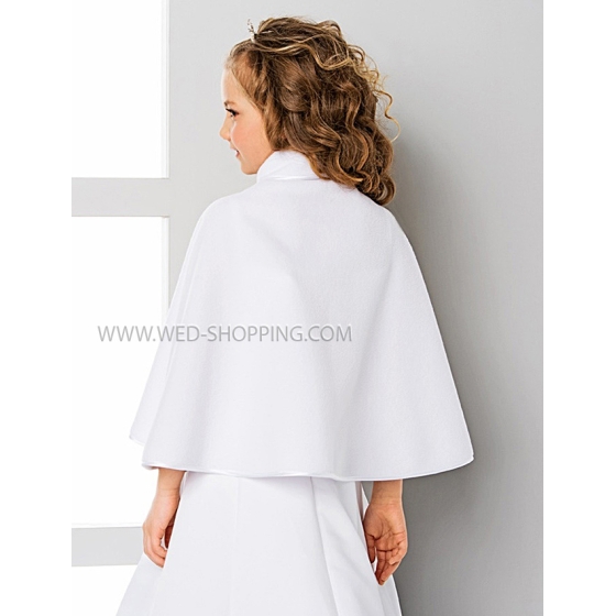 Fleece cape voor communie voor meisjes P0571B