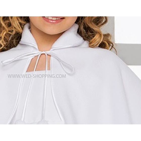 Fleece cape voor communie voor meisjes P0571B
