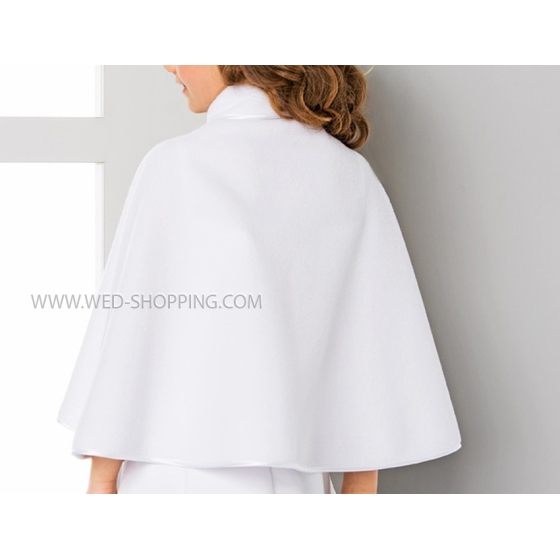 Fleece cape voor communie voor meisjes P0571B