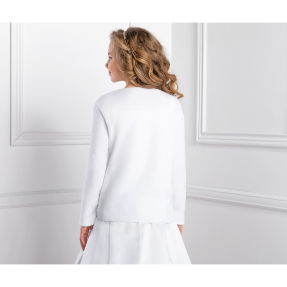 Fleece jas voor meisje Wit / Ivoor