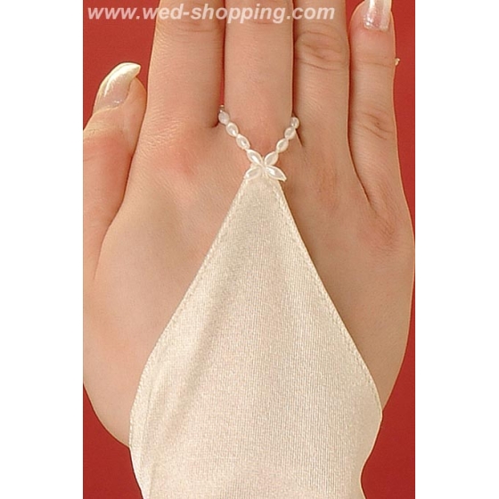 Lange Vingerloze handschoenen met decoratie ellebooglengte R1006dl