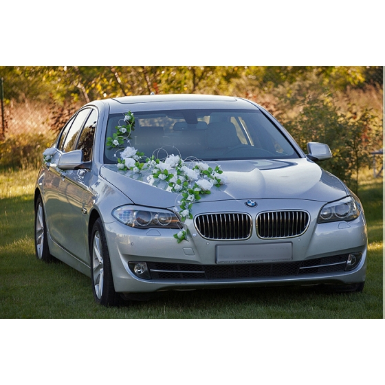 Ivory Roses Trouwauto Versiering Set