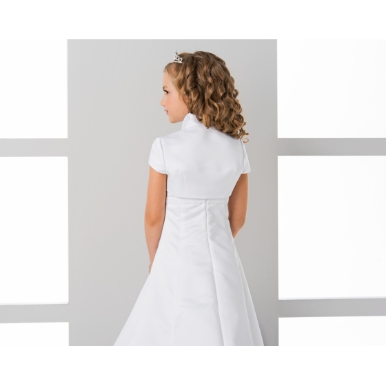 Korte bolero met kraag en korte mowen - Meisjes