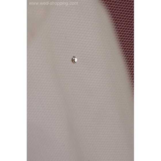 Lange bruidssluier met Strass-steentjes van Swarovski - 170 cm W1063