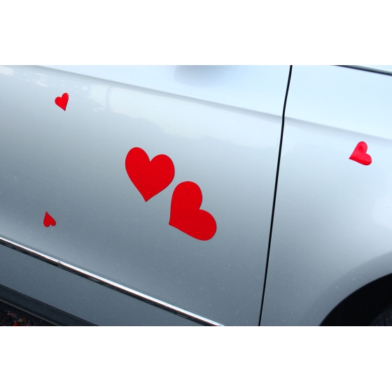 Magneet hartjes voor auto DEK50006