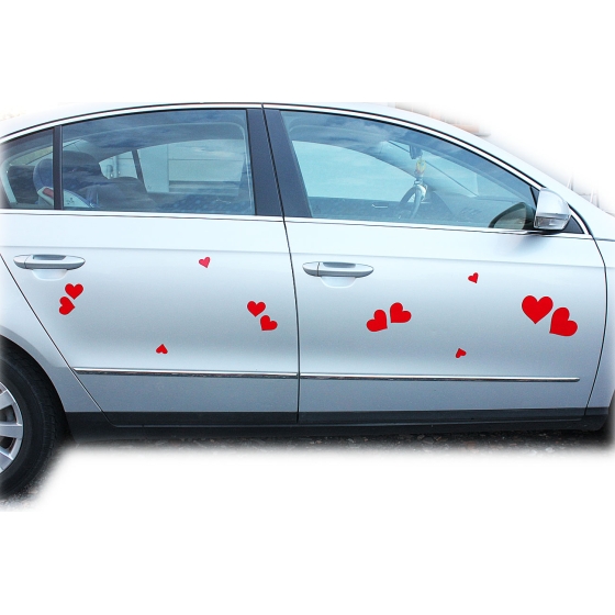 Magneet hartjes voor auto DEK50006