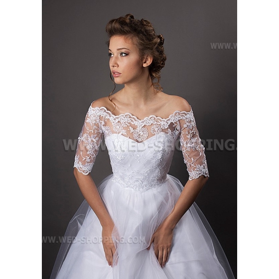 Off Shoulder bruids topje van kant