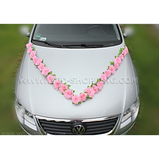 Licht roze rozen met zuignappen DEK1501