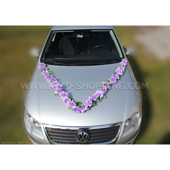 Licht lila  rozen voor een auto DEK1506