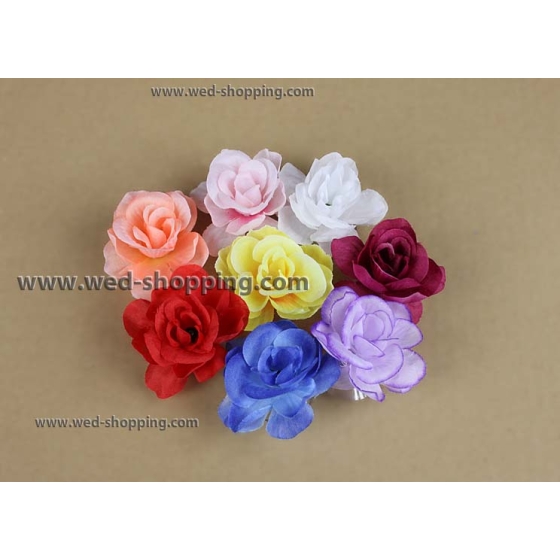 Witte rozen met zuignappen voor trouwauto decoratie DEK5012