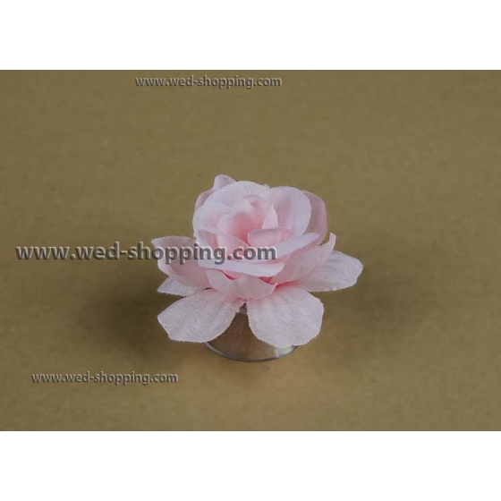 Roze rozen  met zuignappen voor trouwauto decoratie DEK5013