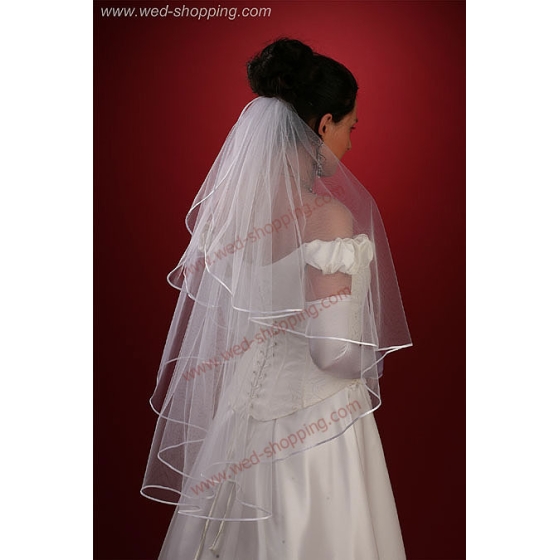 Jabot sluier - 90 cm lang W1017