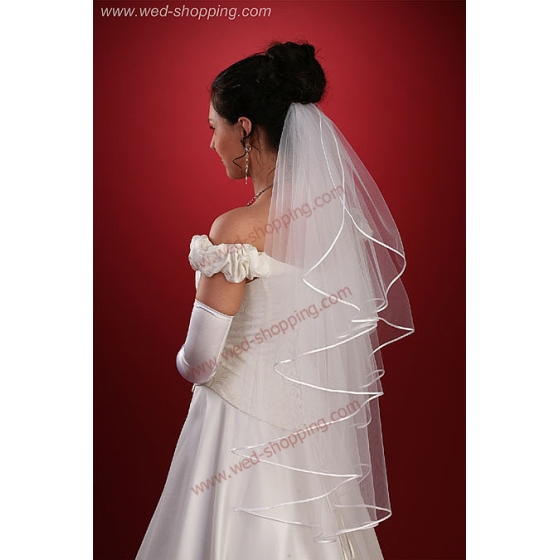 Jabot sluier - 90 cm lang W1017