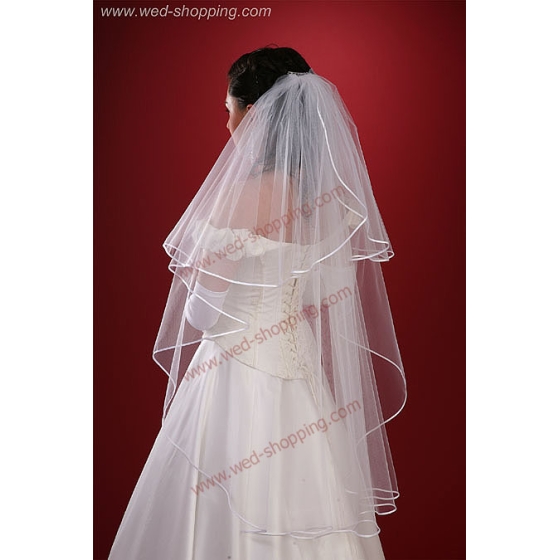 Jabot Bruidssluier - 110 cm lang