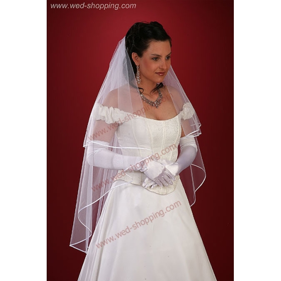 Jabot sluier - 110 cm lang W1018