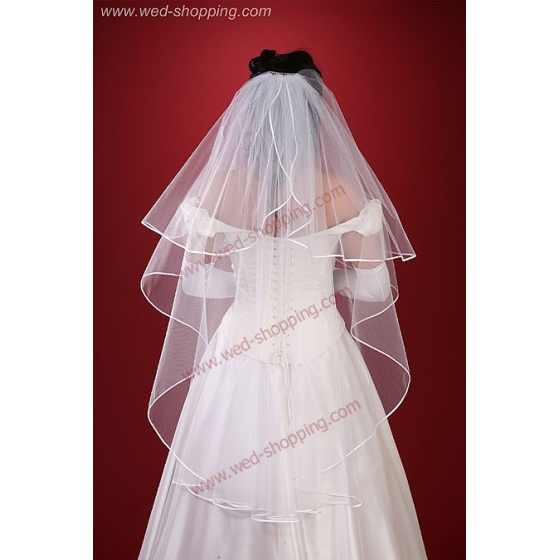 Jabot sluier - 110 cm lang W1018