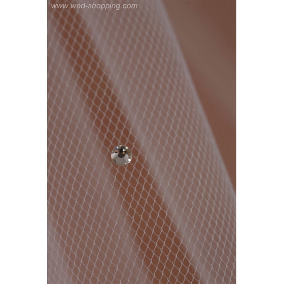 Sluier met kristallen van Swarovski - 70 cm W1047a