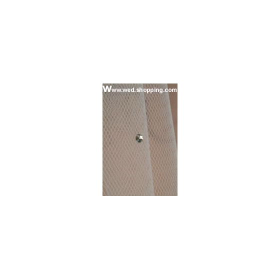 Sluier met kristallen van Swarovski - 70 cm W1047a