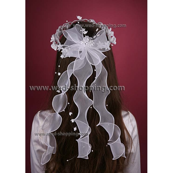 Communie Diadeem Wit KW1008