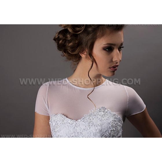 Bruids Top Strech Tule T-Shirt