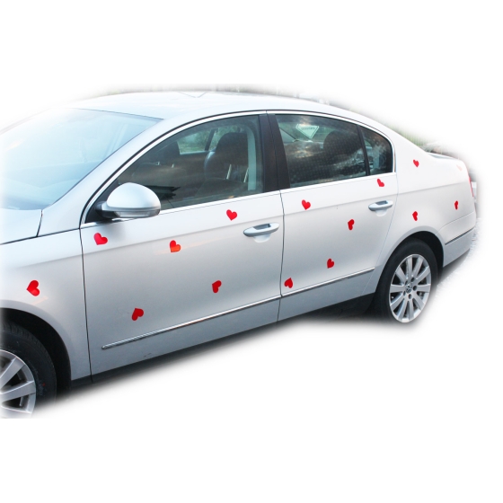 Valentijnsdag auto versiering